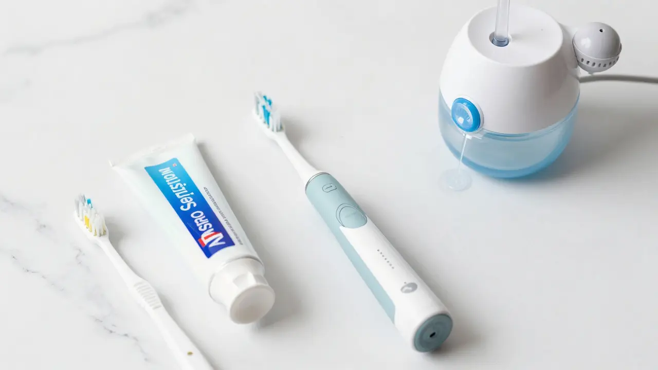Jemné hygienické pomůcky pro péči o zuby s fasetami