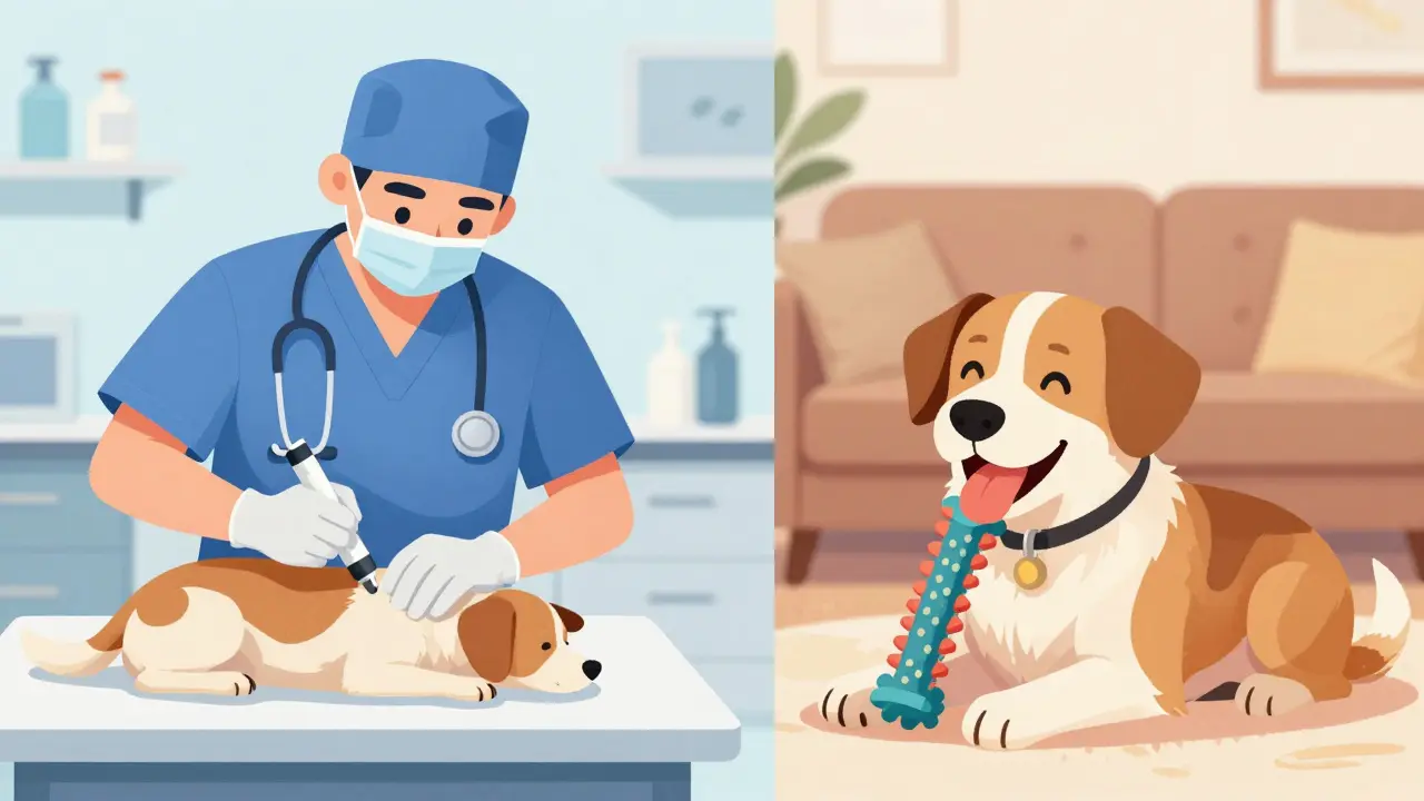 Porovnání veterinárního čištění a domácí prevence